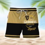 Guinness Gold And Black Basic Swim Trunks