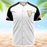 Guinness White And Black Jersey Shirt