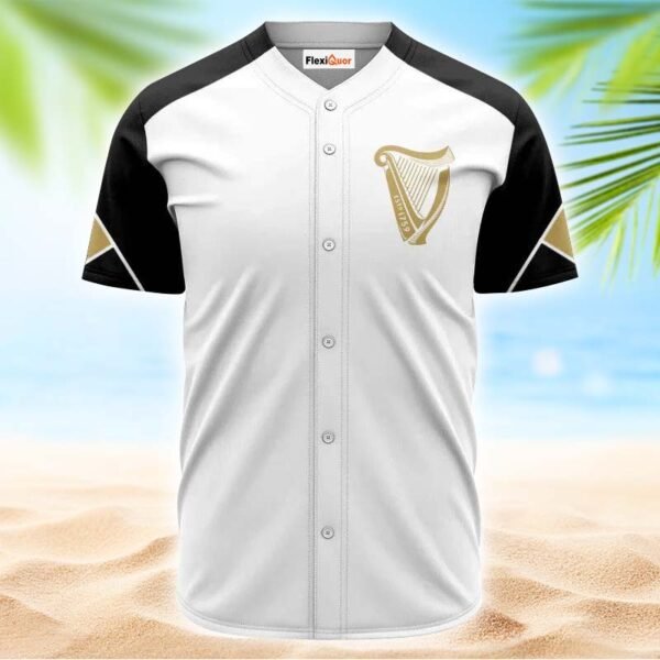 Guinness White And Black Jersey Shirt