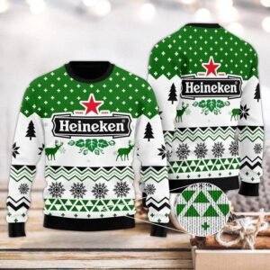 Heineken Christmas Snow Ugly Sweater