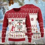 I Will Drink Jim Beam Here Or There Christmas Ugly Sweater