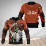 Personalized Jagermeistert Deer Skull With Mushrooms Hoodie & Zip Hoodie