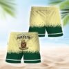 Jameson Beige Green Basic Swim Trunks