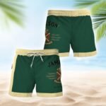 Jameson Green Beige Basic Swim Trunks
