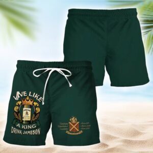 Jameson Green Black Basic Swim Trunks