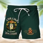 Jameson Green Black Basic Swim Trunks