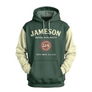 Jameson Irish Whiskey Taste About All Else Pine Green Hoodie - Flexiquor.com