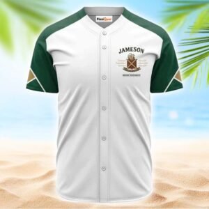 Jameson White And Green Jersey Shirt - Flexiquor.com