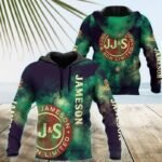 Jameson Whiskey Colorful Smoke Hoodie & Zip Hoodie