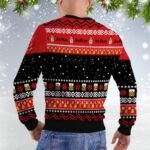 Jim Beam Santa Reindeer Snowflake Christmas Sweater