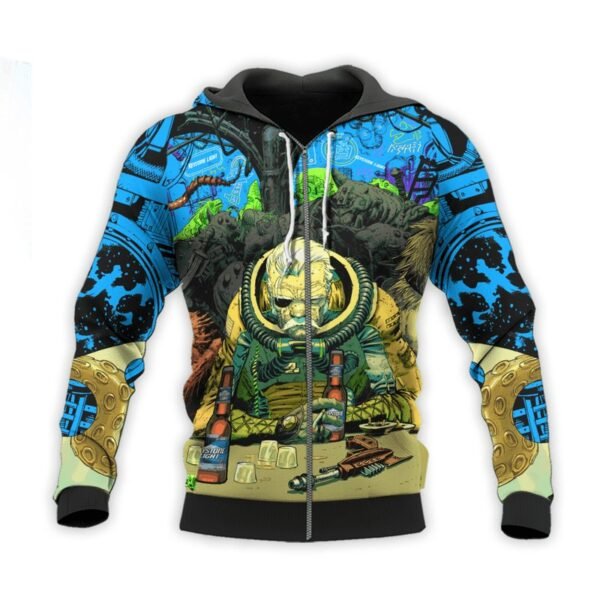 The Old Man Of Fear Agent Drink Keystone Light Hoodie & Zip Hoodie