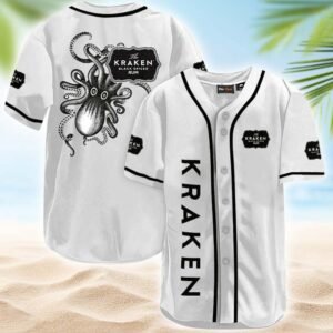 Kraken White Baseball Jersey