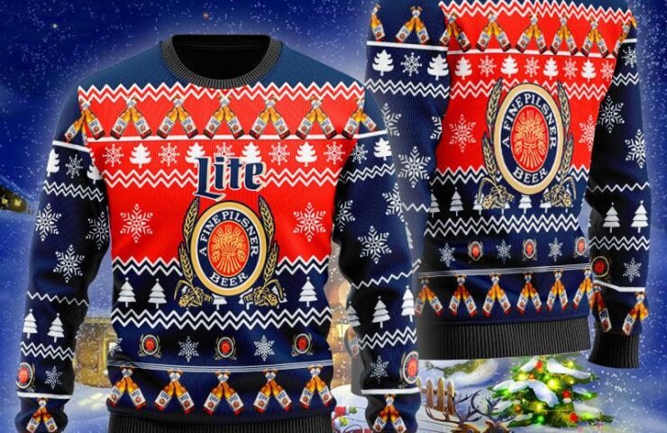 How to Style Miller Lite Christmas Sweaters for Work Parties - Flexiquor.com