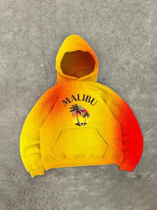 Malibu Basic Orange Gradient Hoodie