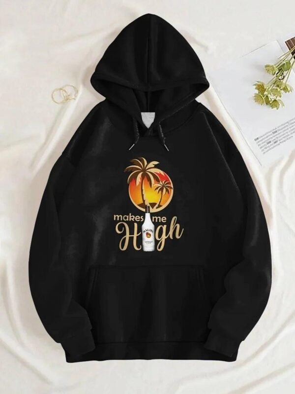 Malibu Make Me High Basic Black Hoodie