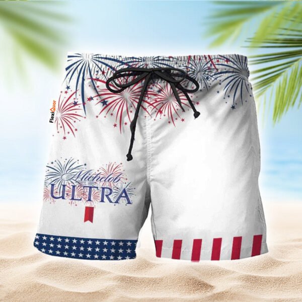 Michelob Ultra American Independence Day Swim Trunks