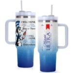 Michelob Ultra Cat In The Hat 40oz Tumbler With Handle