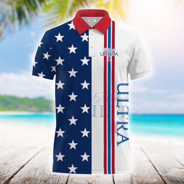 Michelob Ultra Fourth Of July Polo Shirt