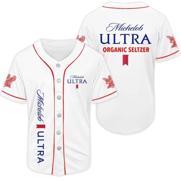 Michelob Ultra White Baseball Jersey