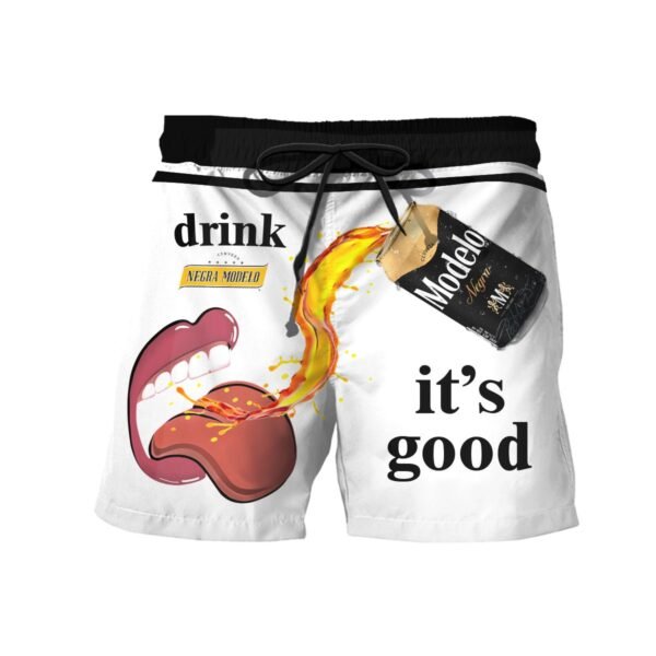 Let's Drink Modelo Negra Swim Trunks