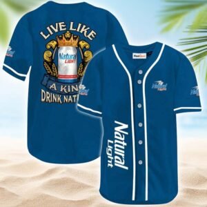 Natural Light Live Like A King Baseball Jersey