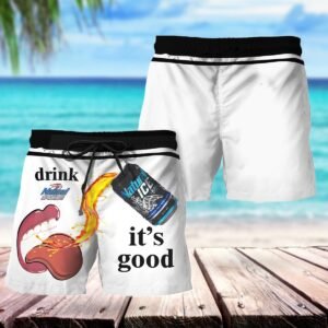 Let's Drink Natural Ice Swim Trunks