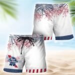 Pabst Blue Ribbon American Independence Day Swim Trunks