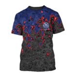 Holographic Colorful Pabst Blue Ribbon T-Shirt