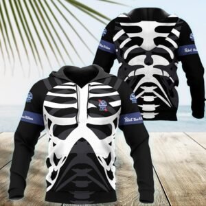 Pabst Blue Ribbon Skeleton Hoodie