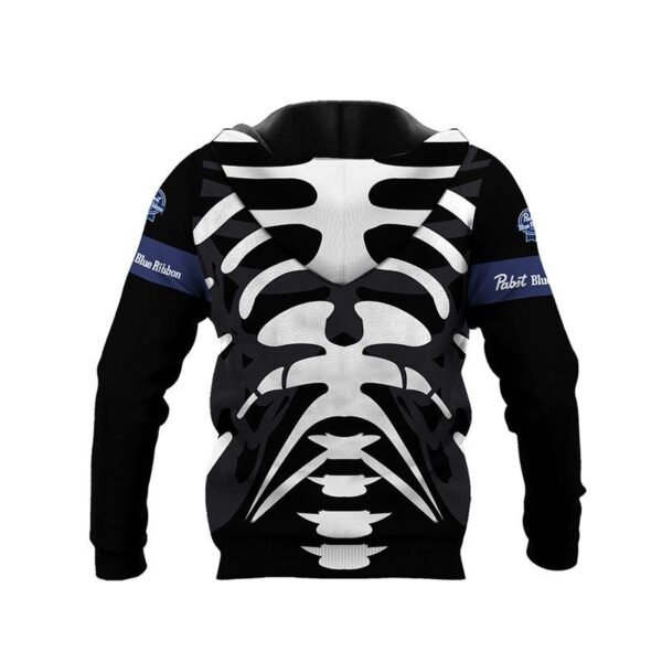 Pabst Blue Ribbon Skeleton Hoodie