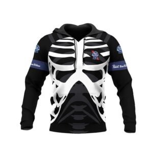 Pabst Blue Ribbon Skeleton Hoodie