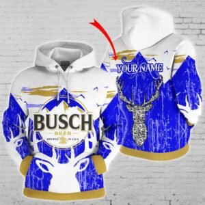 Personalized Busch Beer Hoodie - Santa Joker