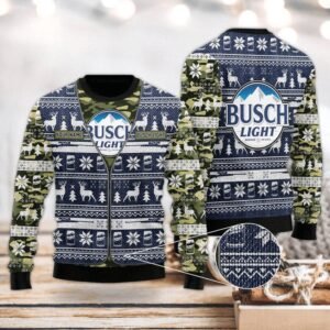 Personalized Busch Latte Camo Xmas Sweater