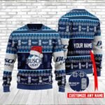 Personalized Busch Light Christmas Ugly Sweater