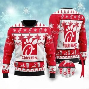 Personalized Chick-fil-a Christmas Sweater