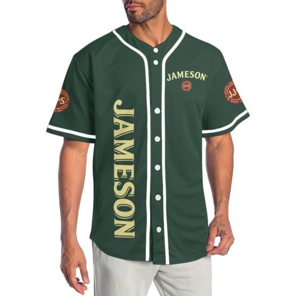 Personalized Green Jameson Whiskey Baseball Jersey
