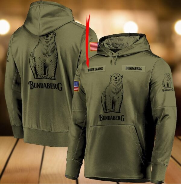 Personalized Military Green Bundaberg Hoodie & Zip Hoodie
