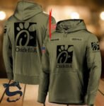 Personalized Military Green Chick Fil A Hoodie & Zip Hoodie