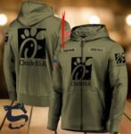 Personalized Military Green Chick Fil A Hoodie & Zip Hoodie