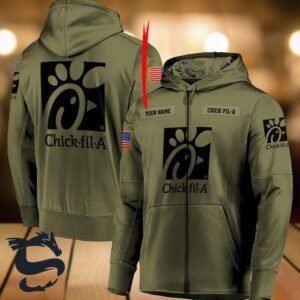 Personalized Military Green Chick Fil A Hoodie & Zip Hoodie - Santa Joker