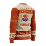Personalized Peach Crown Royal Ugly Christmas Sweater