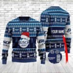 Personalized Santa Hat Busch Light Christmas Sweater