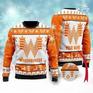 Personalized Whataburger Christmas Sweater