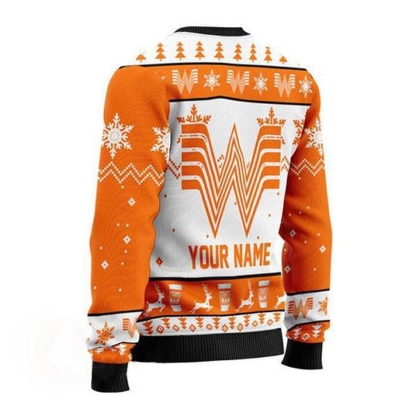 Personalized Whataburger Christmas Sweater