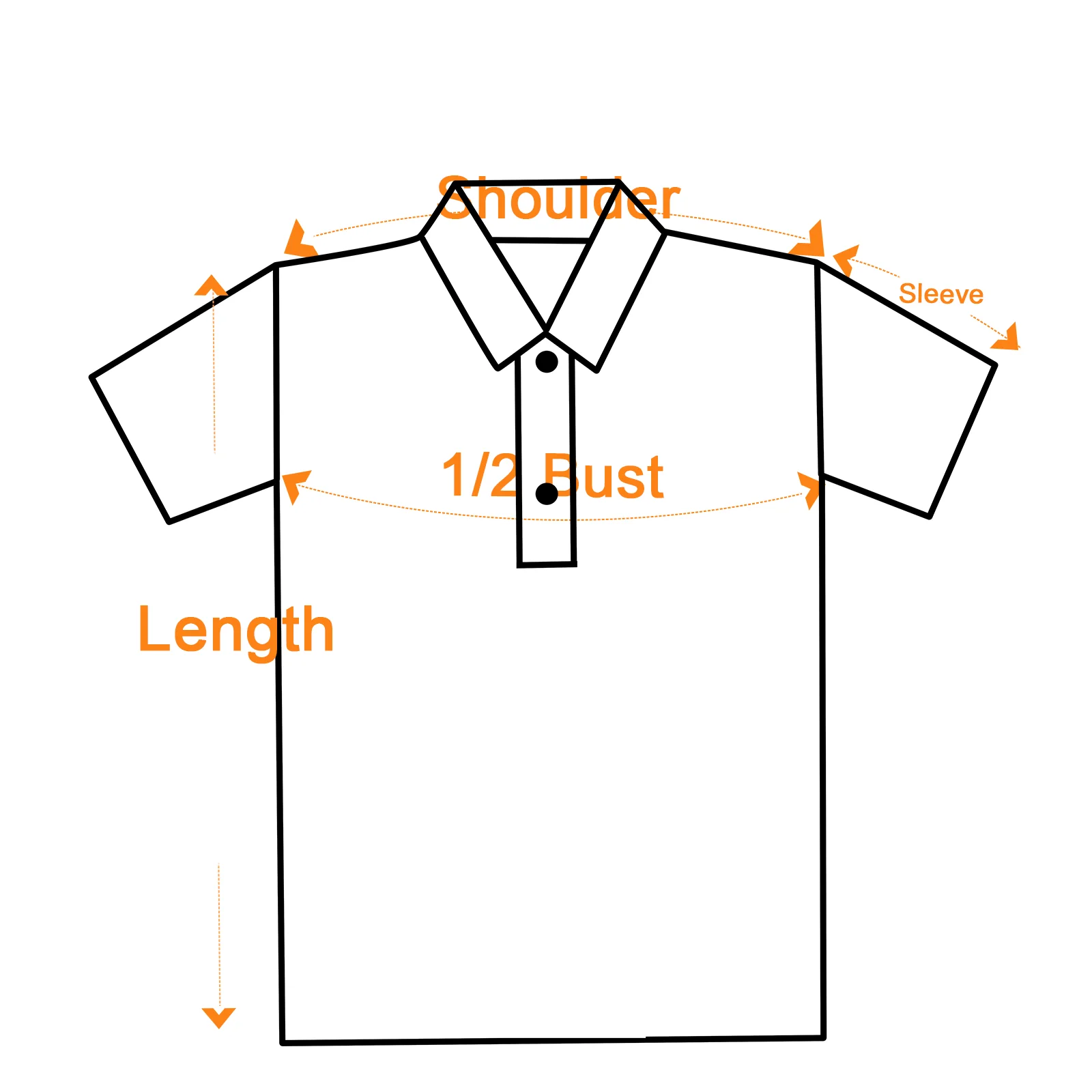 Polo Shirt Size Chart