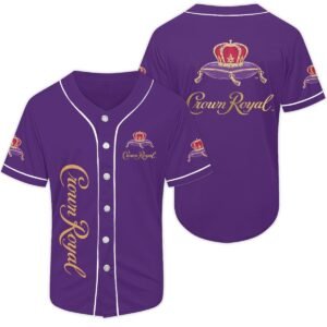 Purple Crown Royal Baseball Jersey