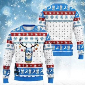 Reindeer Busch Beer Christmas Ugly Sweater