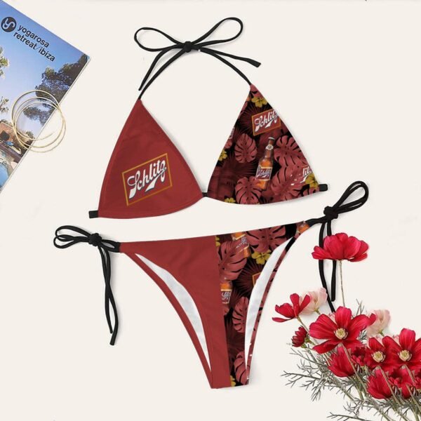 Schlitz Beer Triangle Beach Bikini