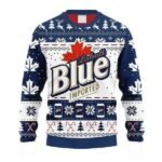 Snowflakes Labatt Blue Christmas Ugly Sweater