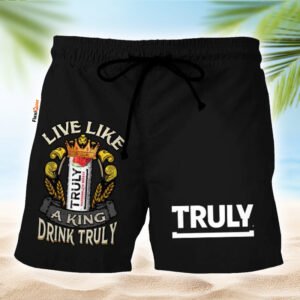 Truly Hard Seltzer Black Basic Swim Trunks - Flexiquor.com